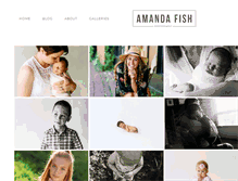 Tablet Screenshot of amandafishphotography.com